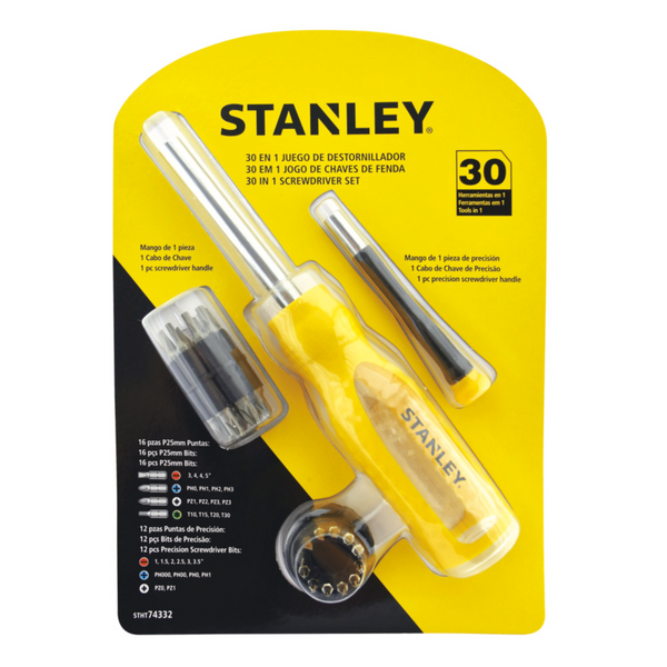 STANLEY 史丹利 30件多用換頭螺絲批組合 STHT74332-8-23-積高五金Jaco Hardware