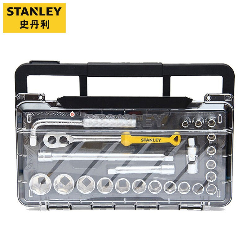 STANLEY 史丹利 STMT74173-8C-23 23件公制棘輪套筒扳手组套鑽石盒